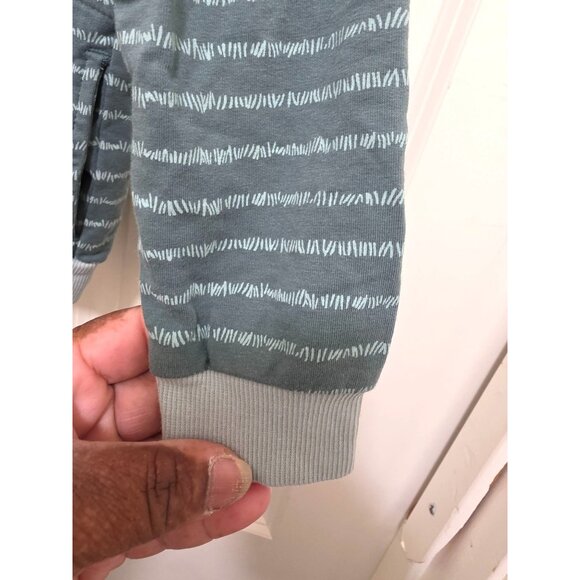 Tommy Bahama Kids Striped Dinosaur Spine Zip-Up Hoodie Size 3T Green & Yellow C - Picture 5 of 7